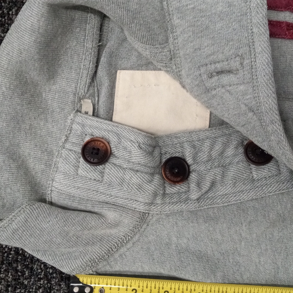 Abercrombie Large 1/4 Button Down Pullover - image 5